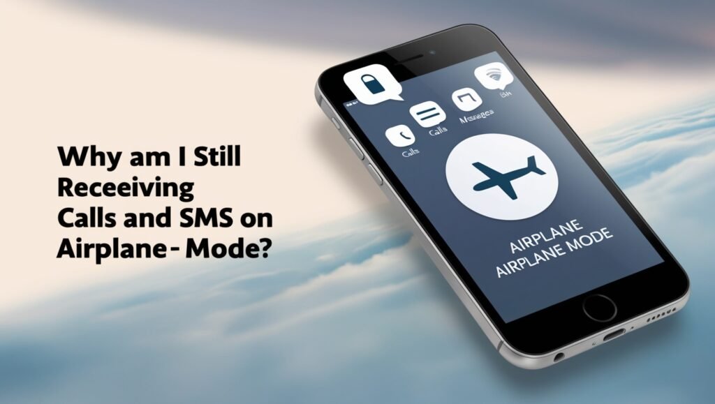 A smartphone displaying airplane mode settings.