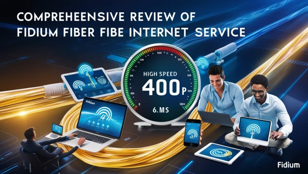 An image depicting high-speed internet connectivity through fiber-optic cables.